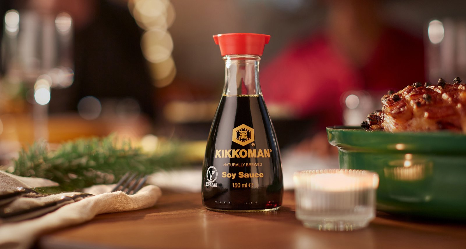 Festtagsvorbereitungen in der Küche und Closeups auf den Dispenser.